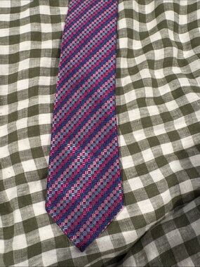 Men's Purple & Pink Patterned Silk Tie Jos. A. Bank